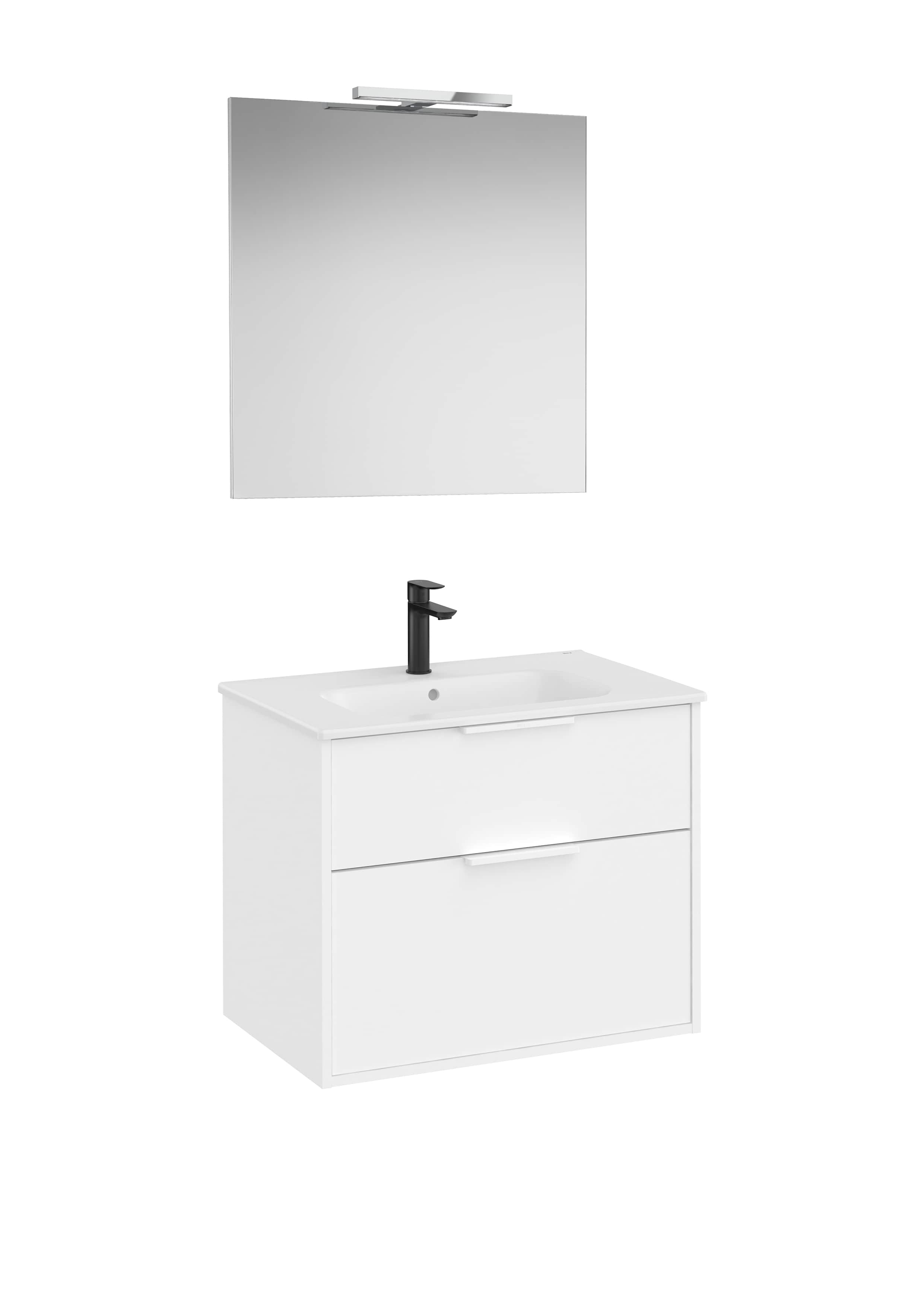 Meubles avec lavabo Blanc Mat Optica A852460509 Roca