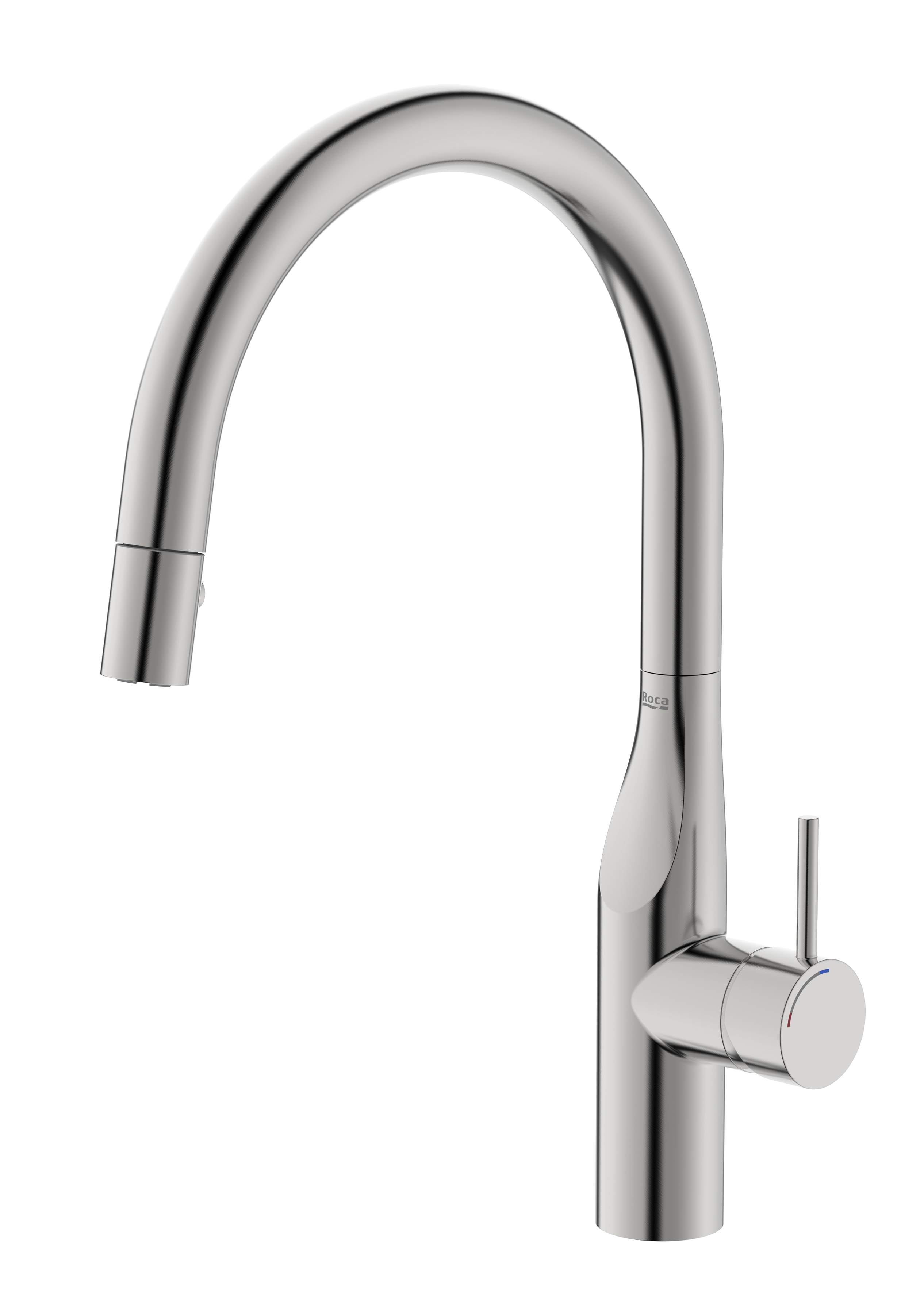 Robinetterie pour lavabo Stainless Steel Finish  Glera A5A814DSM0 Roca