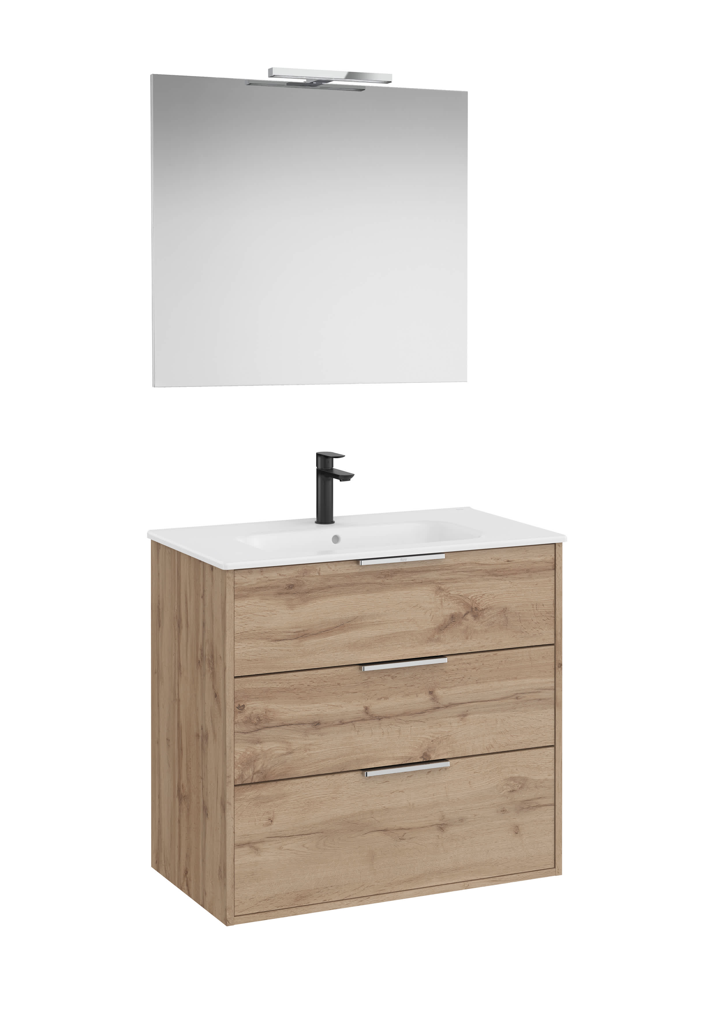 Meubles avec lavabo Noyer Optica A852465517 Roca