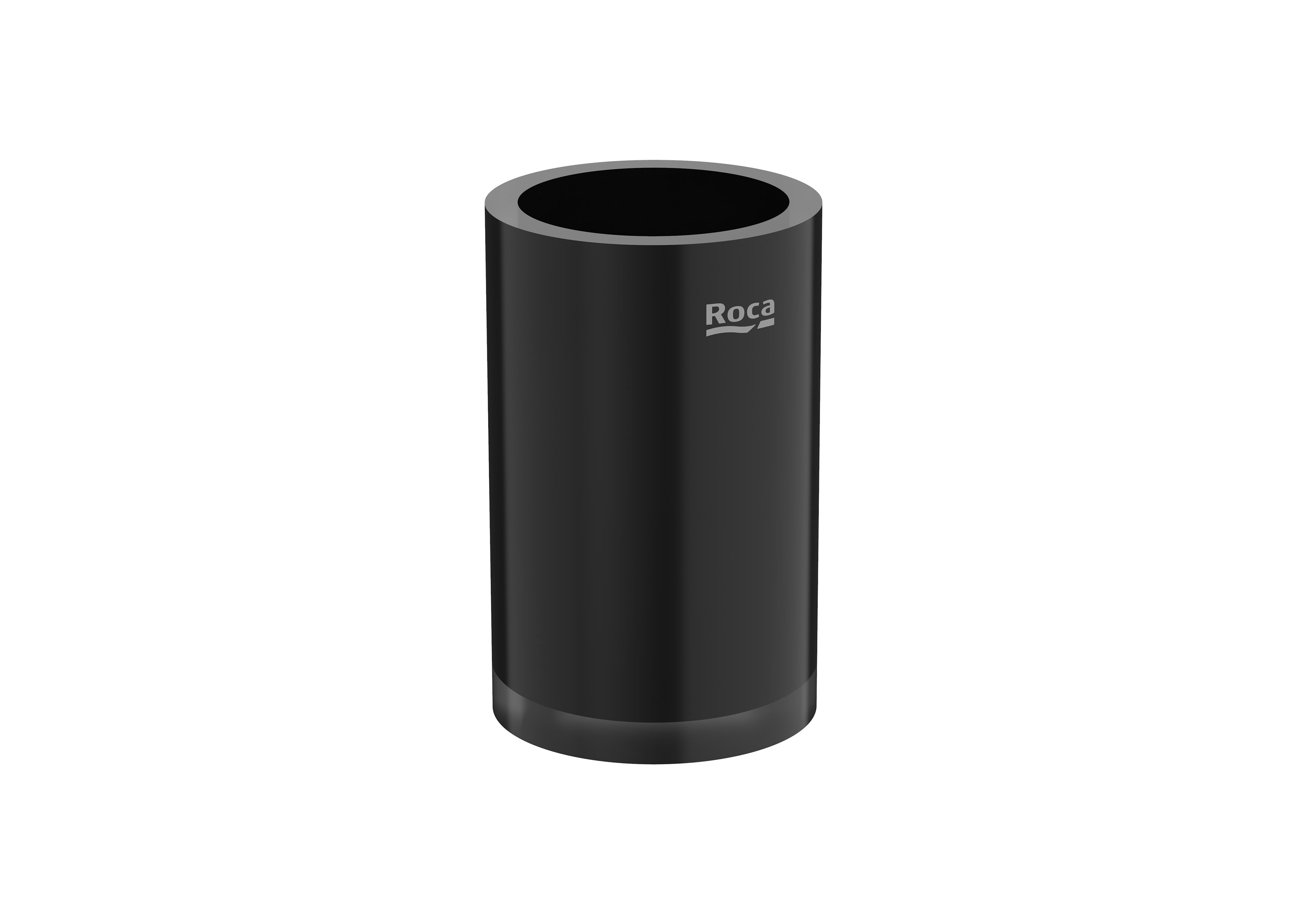 Verres à dents Noir brillant Rondo A817790012 Roca