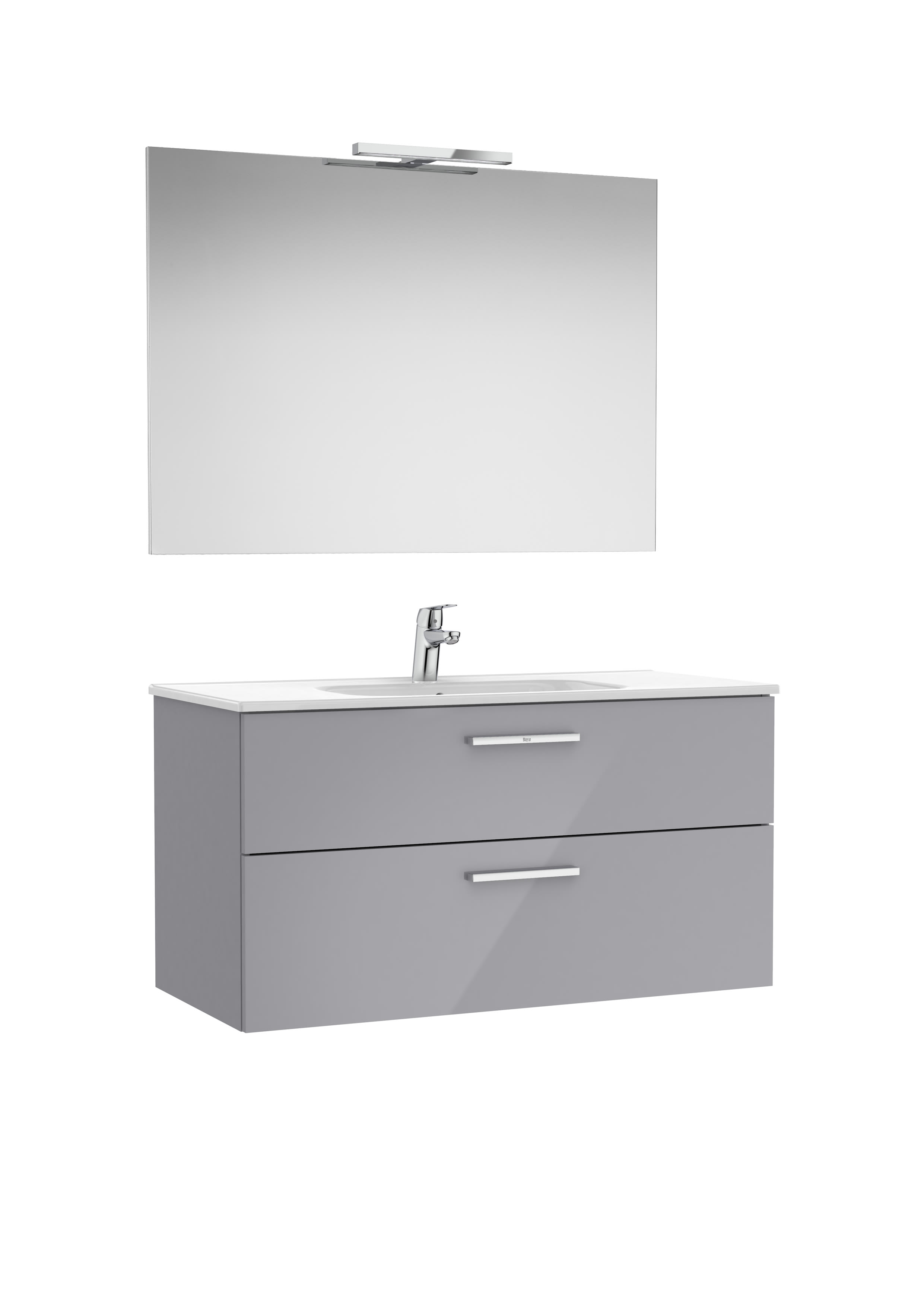 Meubles avec lavabo Gris galet brillant Victoria A851605516 Roca