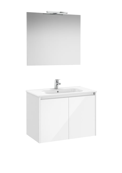 Pack meubles 2 portes, lavabo, miroir Victoria, applique Starlight